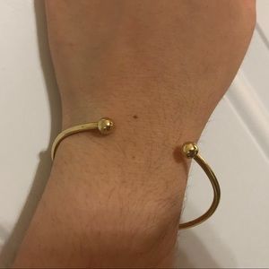 Bangle sterling silver gold plated